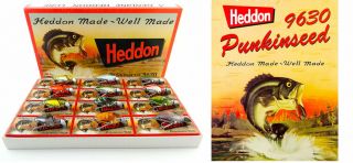 Heddon Punkinseed 1st 9630 Fishing Lure (12) Lure Box Set 3