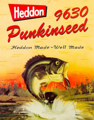 HEDDON PUNKINSEED 1ST 9630 FISHING LURE (12) LURE BOX SET 3 3