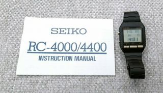SEIKO RC - 4000 PC - Datagraph - VERY RARE Vintage Computer Watch Set 5