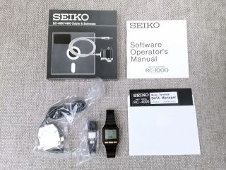 SEIKO RC - 4000 PC - Datagraph - VERY RARE Vintage Computer Watch Set 7