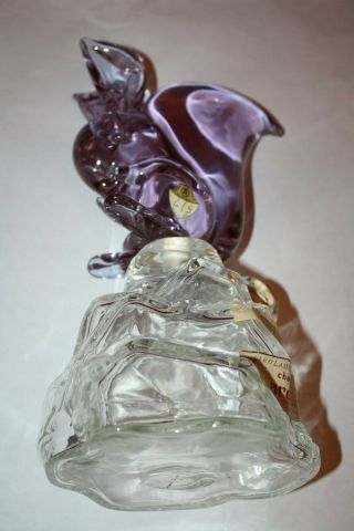 Vintage Murano Glass Luxardo Neodymium/Aleandrite Liqueur & Crystal Decanter 7