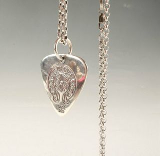 CHINA 925 SILVER HAND CARVING PENTAGRAM HEART - SHAPED NECKLACE EXCLUSIVE CUSTOM 5