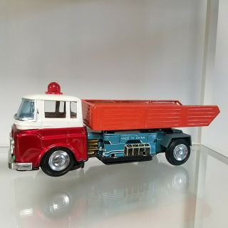 Vintage China Dump Truck Tin Litho Friction Rare 1970 
