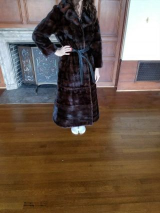 Mink Coat Vintage With Separate Stole