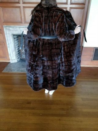 mink coat vintage with separate stole 4