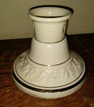 Vintage Antique Porcelier Porcelain Ceramic Ceiling 3 Chain Light Fixture