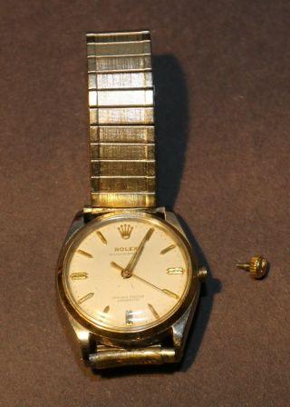 Vintage 1950 ' s ROLEX OYSTER PERPETUAL CHRONOMETER Men’s Watch 10