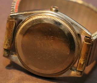Vintage 1950 ' s ROLEX OYSTER PERPETUAL CHRONOMETER Men’s Watch 6