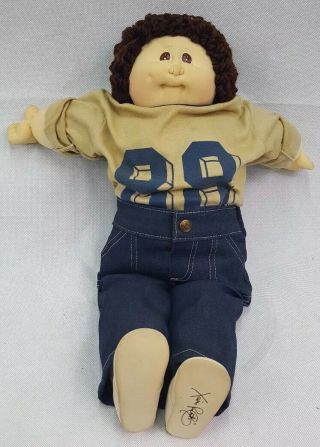 Vintage 1984 Soft Sculpture Boy Cabbage Patch Doll With Papers