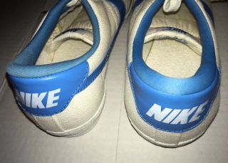 RARE Vtg 80s Nike Canvas Tennis Sneakers Shoes All Court Swoosh Mens 8.  5 7