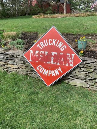 Vintage Mclean Trucking Metal Sign