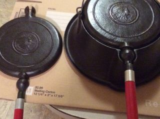 Wapak Indian Head Waffle Maker Antique Cast Iron Skillet Griddle Vintage,  old. 4