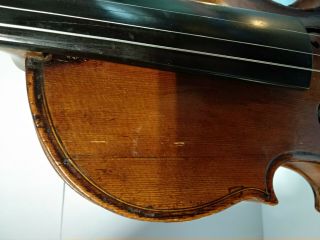 Antique RARE Paris violin fiddle labeled NICOLAS LUPOT FULL SIZE 4/4 for repair 4