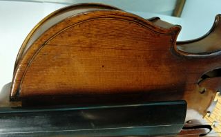 Antique RARE Paris violin fiddle labeled NICOLAS LUPOT FULL SIZE 4/4 for repair 5