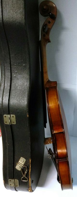 Antique RARE Paris violin fiddle labeled NICOLAS LUPOT FULL SIZE 4/4 for repair 9