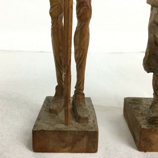 Don Quixote & Sancho Panza Carved Wooden Figurines - 1950’s - Ouro Espana 7
