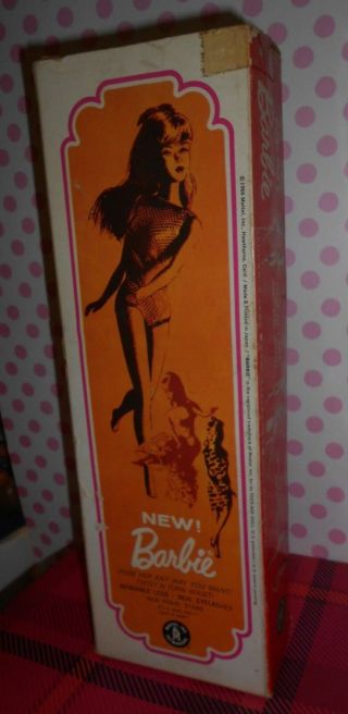 RARE VINTAGE 1966 JAPANESE EXCLUSIVE BOX for TWIST N TURN BARBIE DOLL ORANGE BOX 3