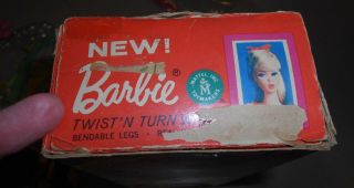 RARE VINTAGE 1966 JAPANESE EXCLUSIVE BOX for TWIST N TURN BARBIE DOLL ORANGE BOX 4