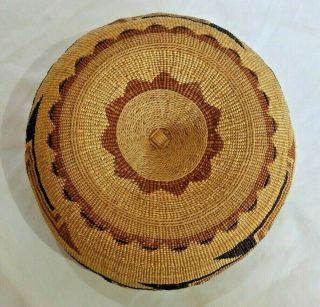 Antique Hupa Native American Indian Basket 4 1/2 