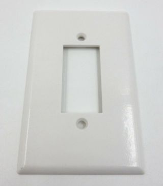 Vintage White Leviton Centura Push Button Switch Wall Cover Old Stock