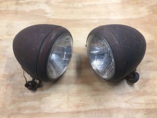 Vintage Blc B - L - C Head Lamp Headlights Hot Rat Rod Trog 32 34 Av8 31 Model A 5