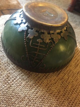 CHINESE GREEN JADE BOWL 7