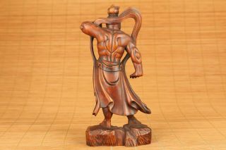 Antique old boxwood hand carved prince of Dharma buddha statue figure 6
