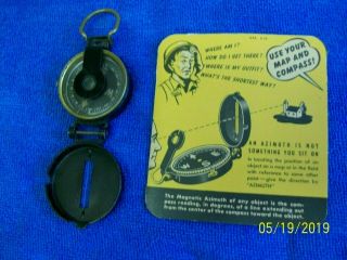 Ww2 Corps Of Engineers Us Army Compass By Superior Magneto Corp.  L.  I.  City N.  Y Us