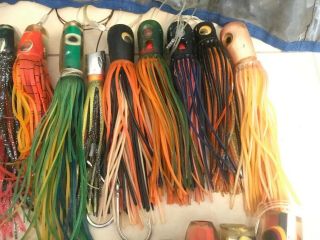 Offshore Vintage Marlin Fishing Lures W/ Lure Bag 4