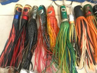 Offshore Vintage Marlin Fishing Lures W/ Lure Bag 5