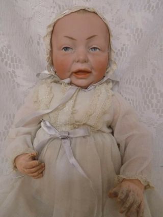 14 " Antique 100 Kammer And Reinhardt K R Character Baby Doll