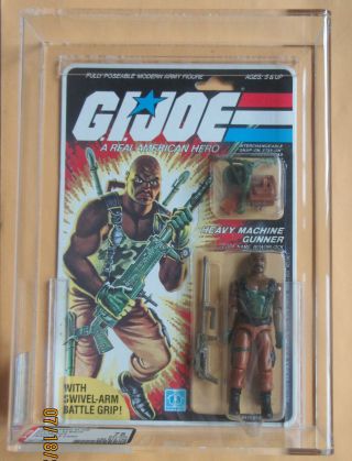 Gi Joe Roadblock Heavy Machine Gunner Afa Moc Vintage 1983