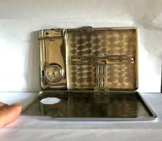 Vintage lighter Leigneur Very rare cigarette case with a cigarette lighter. 3