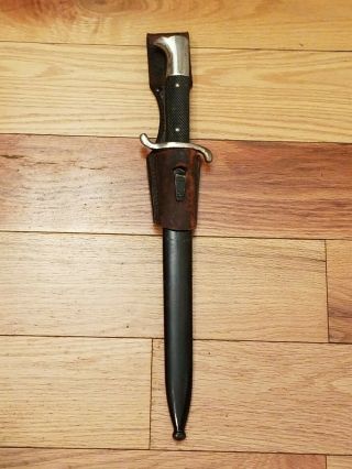 Ww11 German Fireman Dress Bayonet W/frog