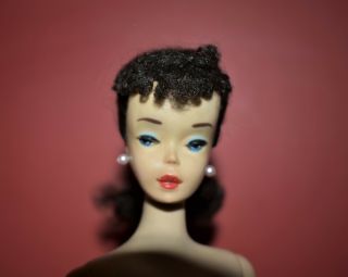 Vintage Ponytail Barbie 3,  Blue Eyeshadow,  Raven Hair,  Pale