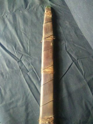 Rare 19th C Antique Native American Indian Sinew Backed Wooden Bow Weapon 10