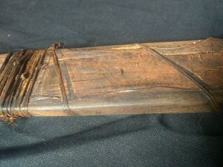 Rare 19th C Antique Native American Indian Sinew Backed Wooden Bow Weapon 11