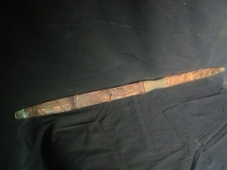Rare 19th C Antique Native American Indian Sinew Backed Wooden Bow Weapon 3