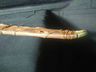 Rare 19th C Antique Native American Indian Sinew Backed Wooden Bow Weapon 6