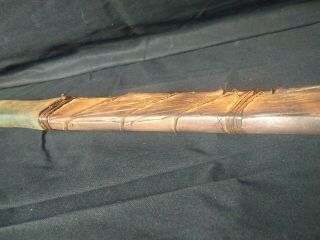 Rare 19th C Antique Native American Indian Sinew Backed Wooden Bow Weapon 7