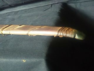 Rare 19th C Antique Native American Indian Sinew Backed Wooden Bow Weapon 8