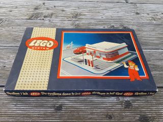 LEGO RARE VINTAGE BOX 310 ESSO SERVICE STAION 50 ' S 60 ' S 1:87 SYSTEM ALT MURSTEN 8