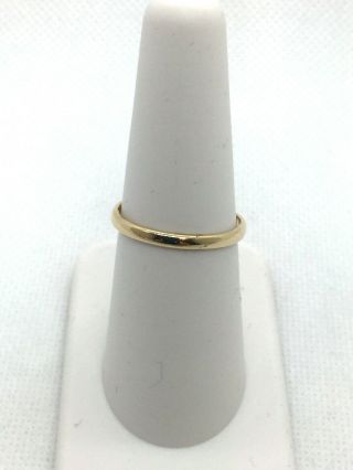 Vintage 14k Solid Gold Wedding Band Ring