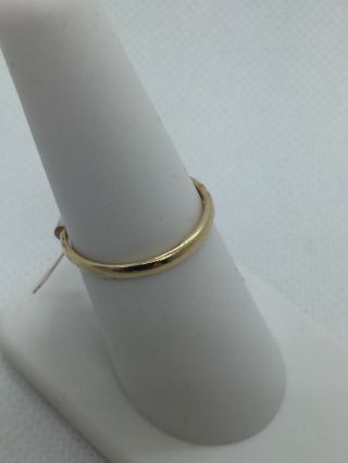 Vintage 14k Solid Gold Wedding Band Ring 3