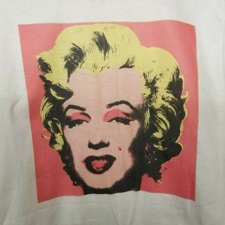 Vintage 80s Andy Warhol Marlyn Monroe Double Sided T Shirt S 5