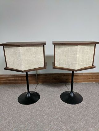 Vintage Bose 901 Series II Direct Reflecting Speakers Active Equalizer & Stands 3