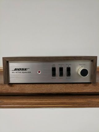 Vintage Bose 901 Series II Direct Reflecting Speakers Active Equalizer & Stands 7