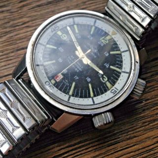 Very Rare Vintage 1960s Talis Compressor Automatic Divers Watch - Repairs