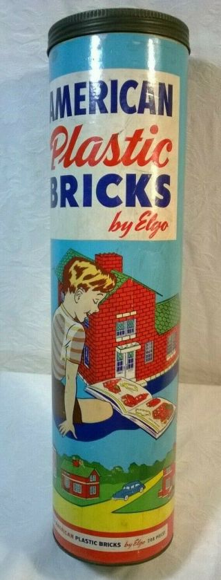 1953 Vintage American Plastic Bricks By Elgo No 715