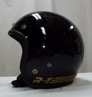 Vintage 1981 Bell Rt Motorcycle Helmet Size 7 3/8 - 59cm R - T Black